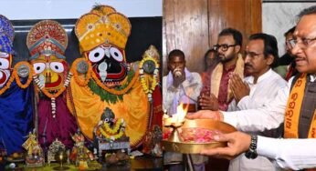 मुख्यमंत्री विष्णु देव साय ने जगन्नाथ मंदिर में की पूजा-अर्चना