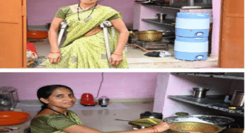 CG : बैसाखियों के सहारे भी बुलंद हौसला : दिव्यांग विश्नोई बनीं आत्मनिर्भरता की मिसाल