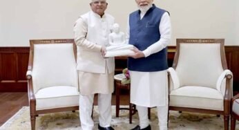 प्रधानमंत्री के संसद भवन स्थित कार्यालय में की शिष्टाचार भेंट