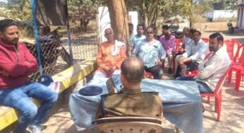 बिलासपुर पुलिस चौकी में शांति समिति की बैठक, त्योहारों को लेकर बनी रणनीति