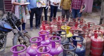 अवैध गैस रिफिलिंग पर जगदलपुर में बड़ी कार्रवाई, भारी मात्रा में सिलेंडर जब्त
