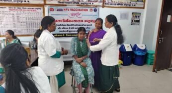 नूपपुर जिले में एचपीवी टीकाकरण अभियान जारी