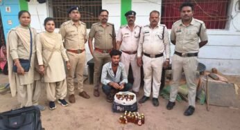 संयुक्त टीम ने 10 हजार रुपए से अधिक की देशी मदिरा किया जब्त