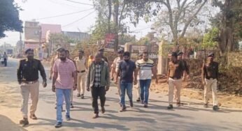 सूरजपुर में पेट्रोल पंप पर शराबियों का बवाल, 4 आरोपी गिरफ्तार—पुलिस ने निकाला जुलूस