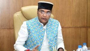 भाईदूज/यम द्वितीया के अवसर पर भगवान  चित्रगुप्त मंदिर में विशेष पूजन मंत्री  सारंग ने मंदिर में किया पूजन-अर्चन