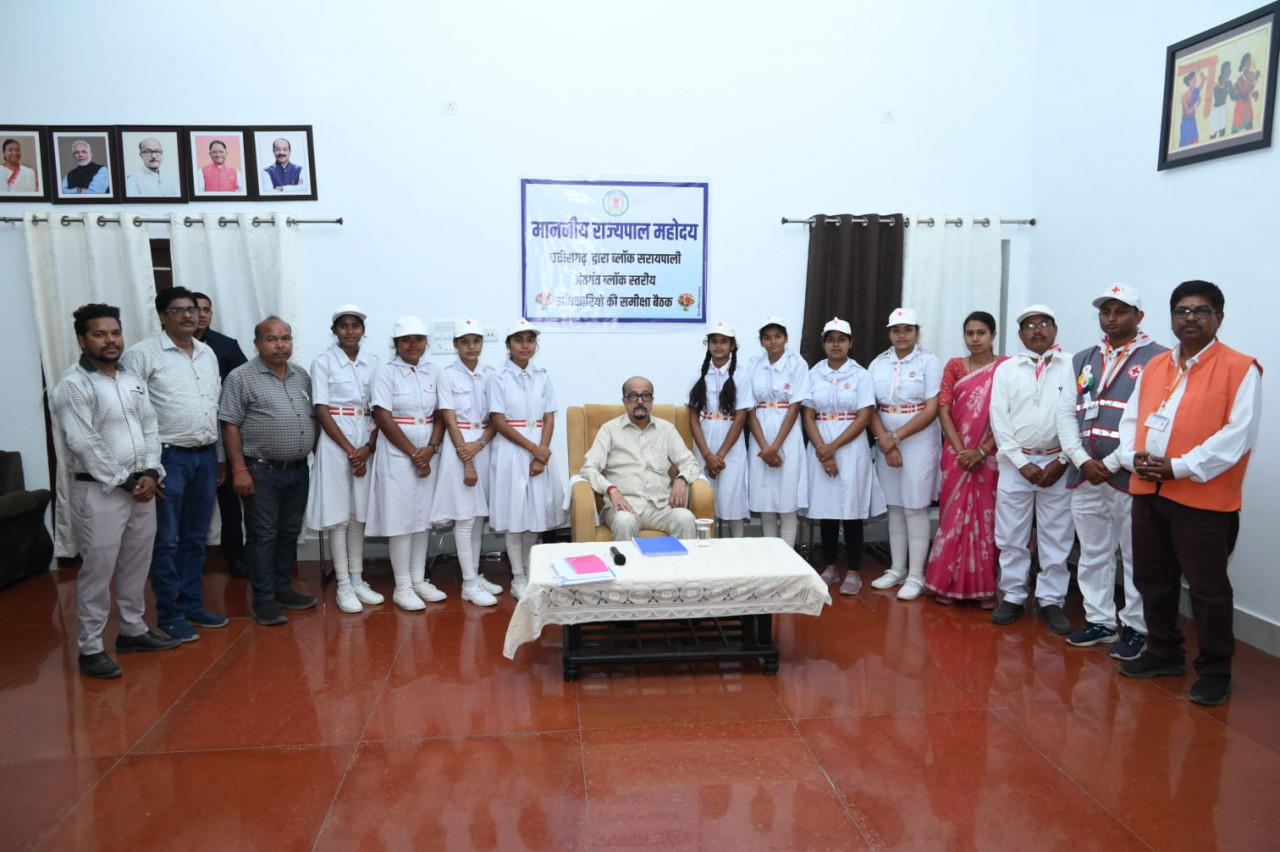 CG : राज्यपाल से रेडक्रॉस प्रतिनिधियों ने की सौहार्दपूर्ण भेंट