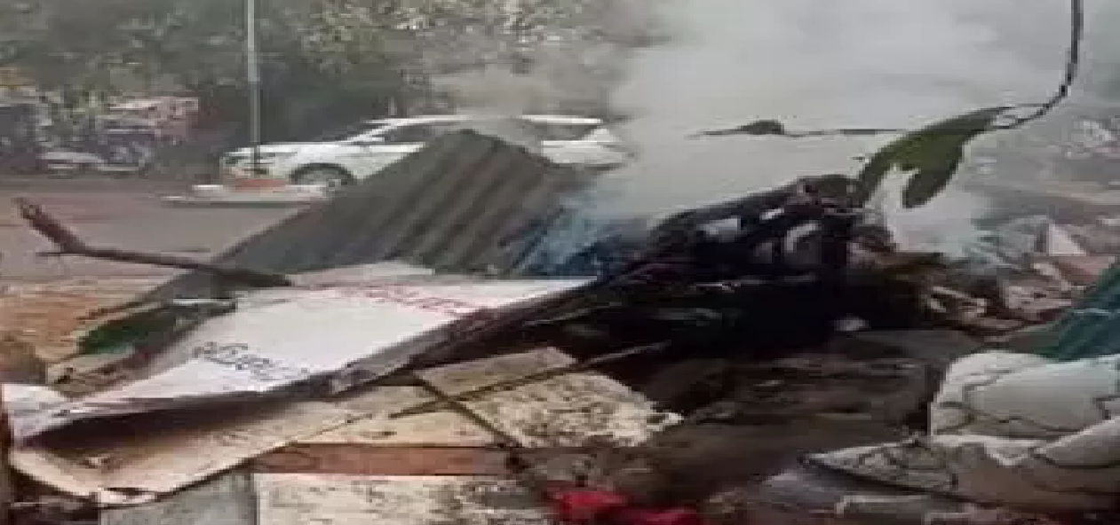 CG : रायपुर : तकिया रजाई दुकान के पास लगी आग…