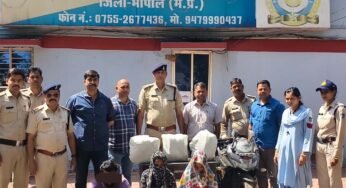 पुलिस की गांजा तस्करों पर बड़ी कार्यवाही, 03 आरोपियो को 6.285 किलोग्राम गांजा के साथ किया गिरफ्तार