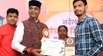 सम्मान से मिलता है प्रोत्साहन : मंत्री सारंग