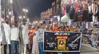 विजय मेवाड़ा के हत्यारों को फांसी देने की मांग में तेज़ी, कैंडल मार्च में मंत्री विश्वास सारंग भी शामिल