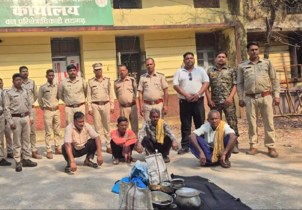 CG : वन्य प्राणी का मांस पकाने का मामला उजागर, 4 आरोपी गिरफ्तार …