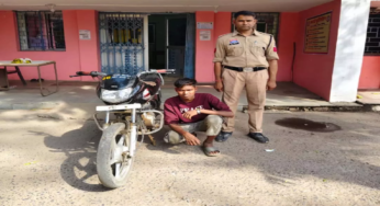 CG : चोरी की मोटरसाइकिल के साथ आरोपी गिरफ्तार, पुलिस की कार्रवाई …