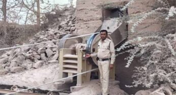 रायपुर में खनिज विभाग का बड़ा एक्शन: 2 चूना पत्थर खदानें सील, 7 हाइवा जब्त