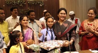 इसरो के यंग साइंटिस्ट प्रोग्राम में चयनित होने वाली हिमांशी साहू का कलेक्टर ने किया सम्मान इसरो के यंग साइंटिस्ट प्रोग्राम