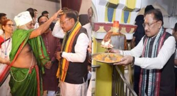 मुख्यमंत्री विष्णु देव साय ने रायगढ़ के राजापारा स्थित भगवान जगन्नाथ मंदिर में की पूजा-अर्चना