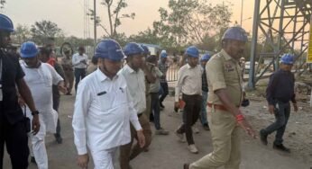 उद्योग एवं सार्वजनिक उपक्रम मंत्री लखनलाल देवांगन ने किया वेदांता पावर प्लांट के घटनास्थल का निरीक्षण