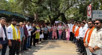 महिलाओं के अधिकारों को लेकर गरमाई सियासत: बिलासपुर में कांग्रेस के खिलाफ जोरदार प्रदर्शन