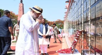 केंद्रीय गृहमंत्री अमित शाह ने अमर वाटिका में शहीदों को दी श्रद्धांजलि, परिजनों से की आत्मीय मुलाकात