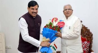 राज्यपाल पटेल से मुख्यमंत्री डॉ. यादव ने की सौजन्य भेंट