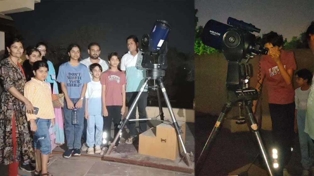 सिर्फ 20 रुपए में अंतरिक्ष की सैर, उज्जैन में टेलीस्कोप से दिख रहे चांद-शुक्र-बृहस्पति