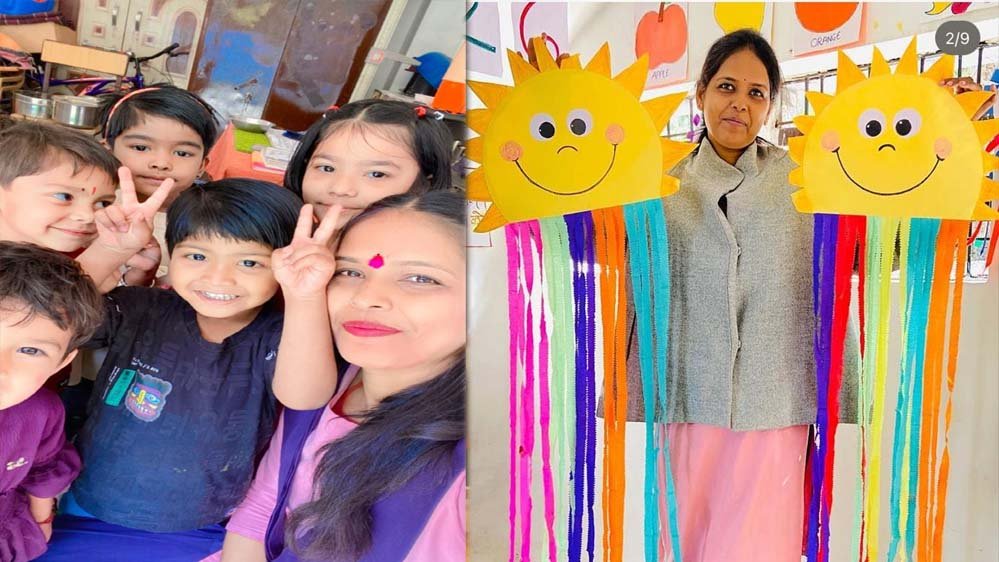 डिजिटल दीदी पूनम खेल-खेल में संवार रही नौनिहालों का भविष्य