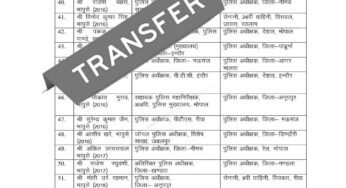 भोपाल में आईपीएस अधिकारियों के तबादलों की झड़ी, कई जिलों के एसपी हुए बदल