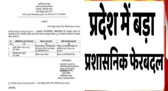राज्य में प्रशासनिक फेरबदल, इन अधिकारियों को सौंपी नई जिम्मेदारी; आदेश जारी