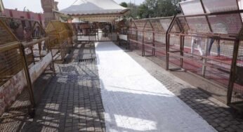 महाकाल मंदिर में 13,000 स्क्वेयर फीट में बन रहा हीट प्रूफ पाथ-वे, श्रद्धालुओं की सुविधा के लिए