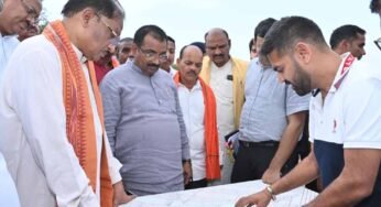 निर्माणाधीन नालंदा परिसर का मुख्यमंत्री साय ने किया निरीक्षण: गुणवत्तापूर्ण एवं समय-सीमा में कार्य पूर्ण करने के दिए निर्देश