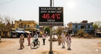 नौतपा का कहर: खजुराहो में पारा 46.4°C के पार, MP के कई जिलों में रेड अलर्ट जारी