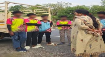 CG : बाल श्रम के लिए ले जा रहे 6 नाबालिग बच्चों को कराया मुक्त…