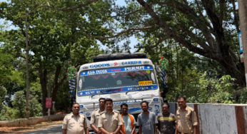 CG : अवैध खनिज परिवहन पर बड़ी कार्रवाई: बिना अभिवहन पास चूना पत्थर गिट्टी से भरे 3 ट्रेलर जब्त