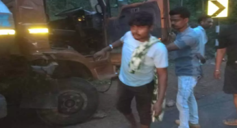 CG : जगदलपुर में टैंकर और ट्रक आमने-सामने टकराए, दो घायल