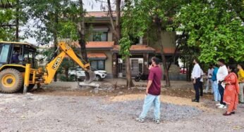 सेजबहार फेस-1 में अवैध निर्माण पर कार्रवाई, मंडल ने हटाया अतिक्रमण