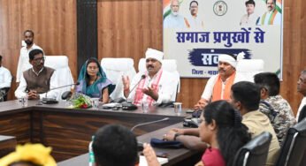 रायपुर : नक्सल मुक्त बस्तर के नव निर्माण में समाज निभाए अग्रणी भूमिका : उप मुख्यमंत्री विजय शर्मा