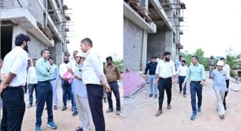 निर्माणाधीन जगदेव राम उरांव कल्याण आश्रम चिकित्सालय का प्रभारी सचिव श्री अंकित आनंद ने किया निरीक्षण
