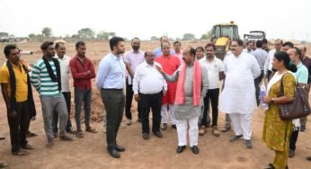 उप मुख्यमंत्री अरुण साव ने इंटिग्रेटेड स्पोर्ट्स स्टेडियम का किया स्थल निरीक्षण, कुछ दिनों पहले शुरू हुआ है काम