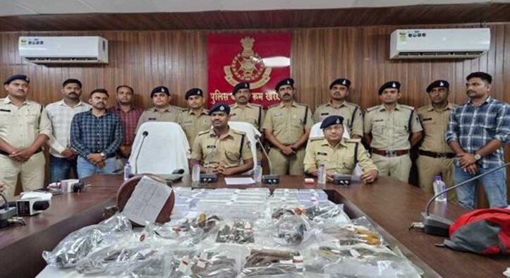 मध्‍यप्रदेश पुलिस की अवैध हथियारों के विरुद्ध बड़ी कार्रवाई