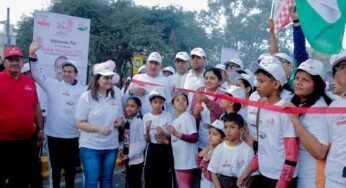 सक्ती में मैराथन दौड़ के जरिए विकास का संदेश, ‘12 साल विश्वास और जनकल्याण के’ थीम रही खास