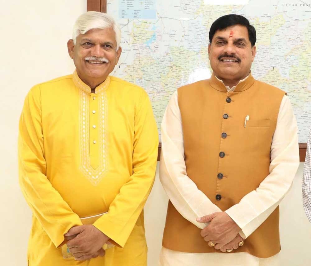 मुख्यमंत्री डॉ. यादव से मिले पद्म अवार्डी गुंदेचा और डॉ. व्यास