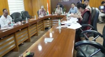 मोहर्रम, ताजिया जुलूस और राष्ट्रपति के प्रस्तावित भ्रमण को लेकर सुरक्षा तैयारियों की उच्च स्तरीय समीक्षा