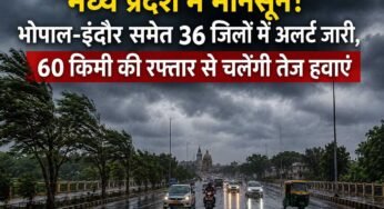 मध्य प्रदेश में मानसून का असर तेज, भोपाल-इंदौर समेत 36 जिलों में मौसम विभाग का अलर्ट