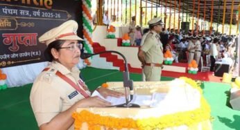 पुलिस प्रशिक्षण शाला उज्जैन में 206 नव आरक्षकों का दीक्षांत समारोह संपन्न