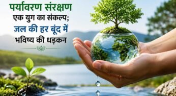 पर्यावरण संरक्षण एक युग का संकल्प; जल की हर बूंद में भविष्य की धड़कन