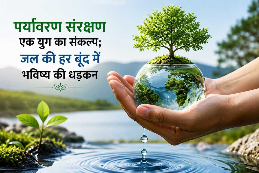 पर्यावरण संरक्षण एक युग का संकल्प; जल की हर बूंद में भविष्य की धड़कन