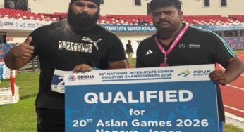 65वीं राष्ट्रीय अंतर्राज्यीय सीनियर एथलेटिक्स चैंपियनशिप में समरदीप सिंह ने जीता रजत पदक