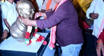 उप मुख्यमंत्री विजय शर्मा ने भारत माता की प्रतिमा एवं भव्य शहीद स्मारक का किया लोकार्पण