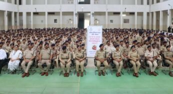 पुलिस प्रशिक्षण शालाभौंरी में 572 नव आरक्षकों के बुनियादी प्रशिक्षण सत्र का शुभारंभ