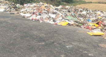राजनांदगांव : सड़क किनारे डंप कचरे से दुर्गंध व गंदगी फैल रही…