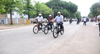 CG : डिप्टी CM अरुण साव ने सायकल चलाकर फिट रहने और पर्यावरण संरक्षण का दिया संदेश …